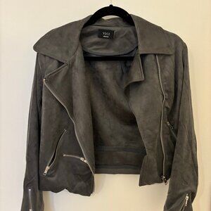 VICI Faux Suede Gray Jacket - Medium